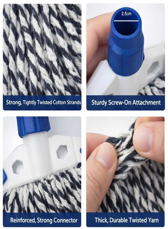 FPC Mop Refills for Floor Cleaning Cotton with Clip Lock | Removes Dust Dirt Hair and Spills Easily | Fast Water Absorption for Home Office Kitchen Bathroom Balcony | Easy to Wash - 6 Inch, Pack of 1 - Image 5